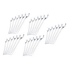 6pcs Long Handle Stainless Steel Tea Coffee Spoons Ice Cream Cutlery