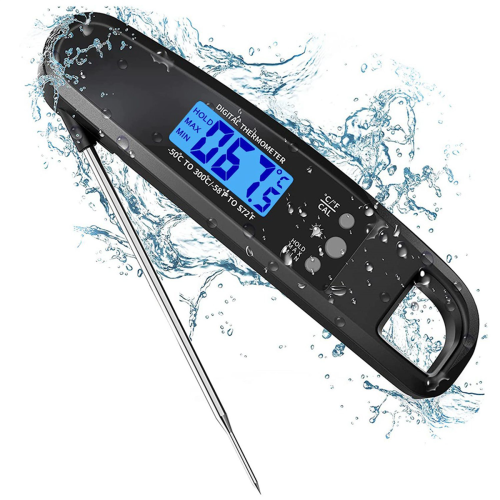 Thermometer for Grill and Cooking, With Backlight & Calibration-Black 1