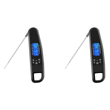 Thermometer for Grill and Cooking, With Backlight & Calibration-Black