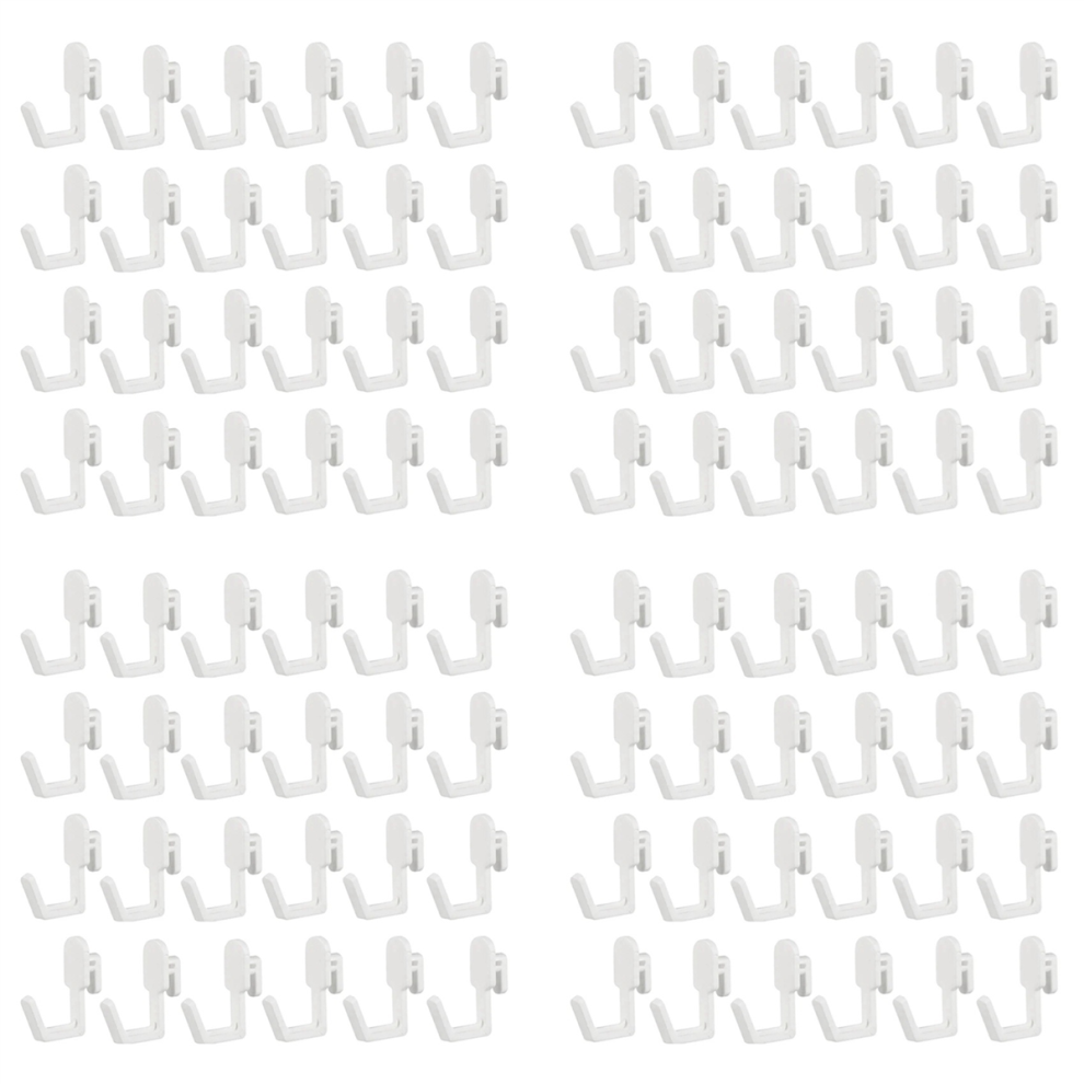 24Pcs Pegboard Hooks J Shape Pegboard Hook Peg Board Tool Parts-White 4714141531755