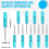100 PCS Mini Slotted Screwdriver, 2.0mm Flat Head 45mm Length 6