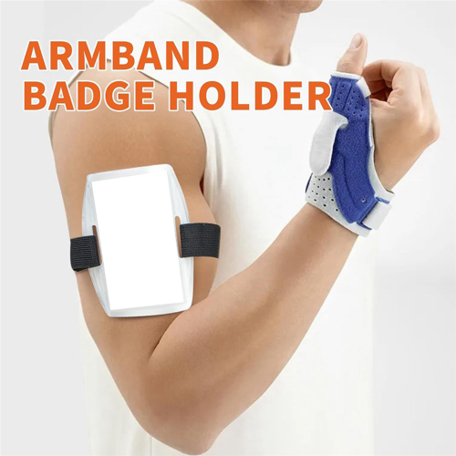 6Pcs Armband ID Card Holder with Adjustable Elastic Strap 2