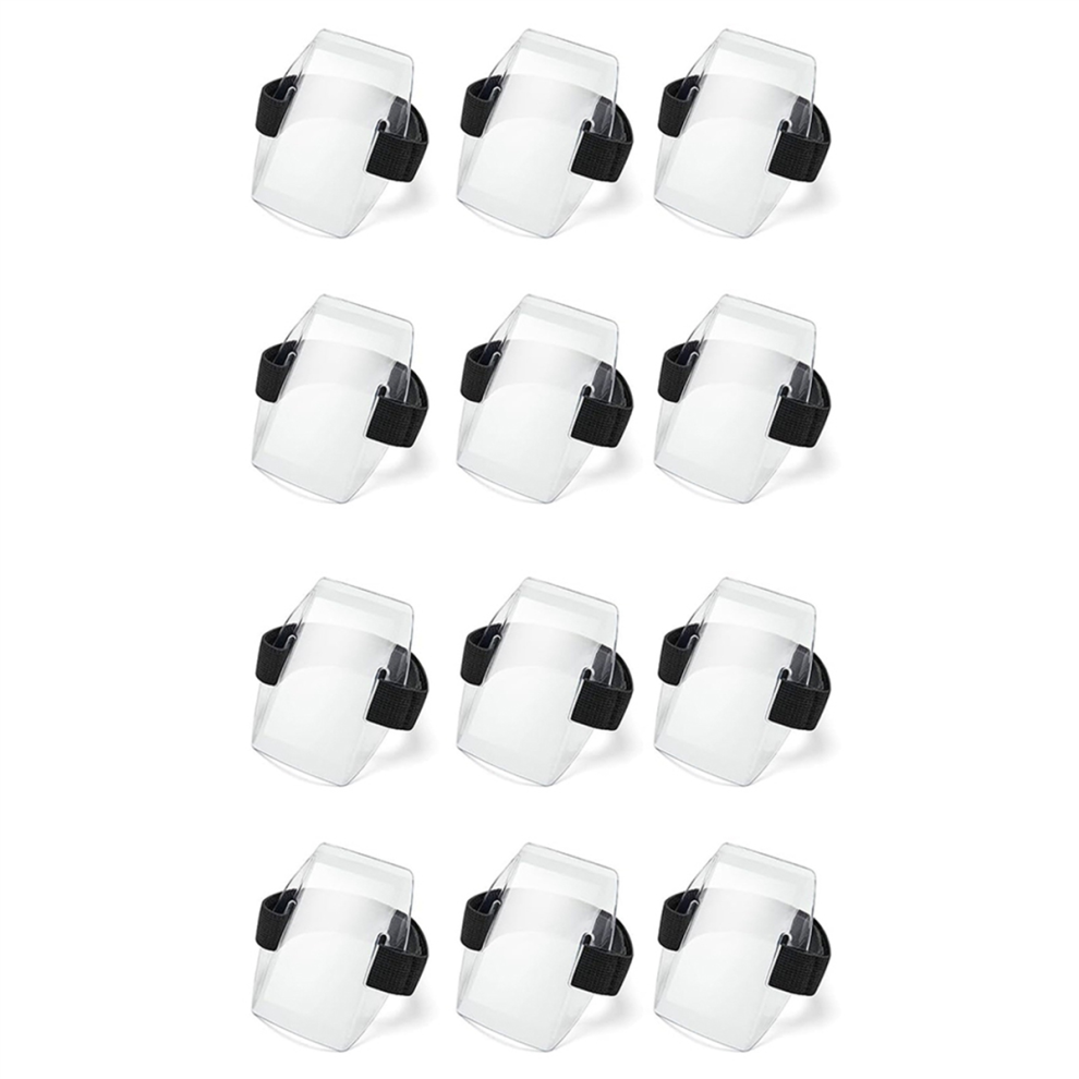 6Pcs Armband ID Card Holder with Adjustable Elastic Strap-image-OPC-PJ28J9Z-NEW