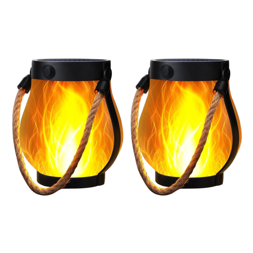 Solarlaternen Lichter Flackernde Flamme Gartenlichter