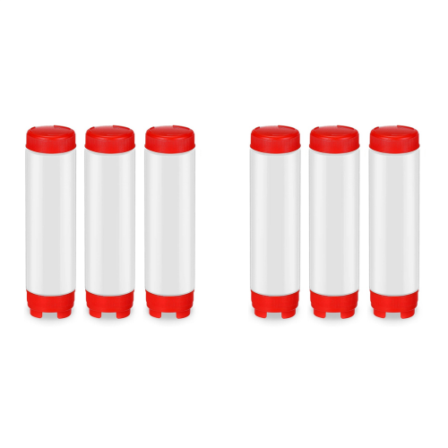 16 Oz Inverted Squeeze Bottles, Refillable Tip for Sauces Ketchup