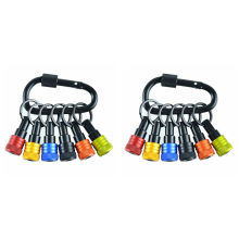 Chaveiro porta-bits 6 peças - haste sextavada de 1/4 pol.