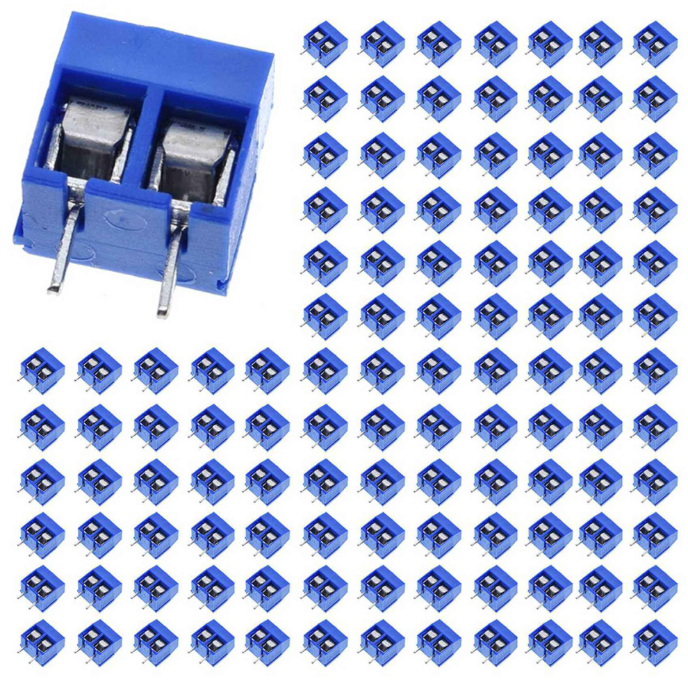 100Pcs Kf301-2P 2 Pin Screw Terminal Connector 5Mm Pitch 15A 300V 4714141534114