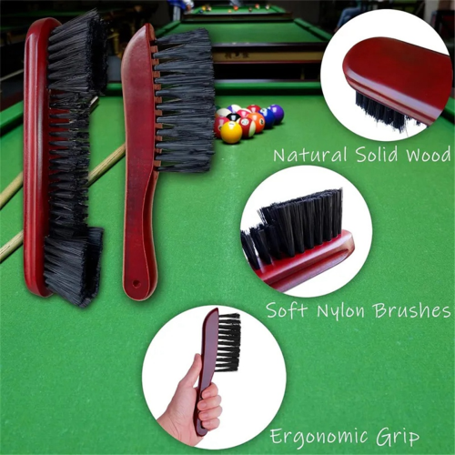 Pool table brush set wooden handle cleaning tool
Brush and knife brush for pool table 1