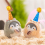 30 Pcs Mini Party Hats for Animal Figures Toys Tiny Glitter Cone 4