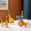 30 Pcs Mini Party Hats for Animal Figures Toys Tiny Glitter Cone 5