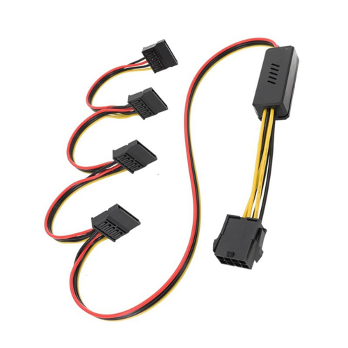 Cabo de 8 pinos para CPU de placa-mãe para disco rígido Cabo de 12 V para disco rígido SATA 2