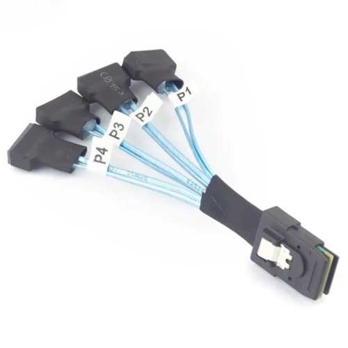 SAS SFF-8087 naar 4X SATA Male 3.0 SSD High Speed Data Transfer Cable 2