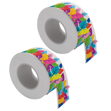 Borde para tablón de anuncios de 65,6 pies con hojas de colores, resistente al agua