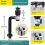 Bathroom Sink Drain Kit with Flexible Expandable P-Trap Sink 4