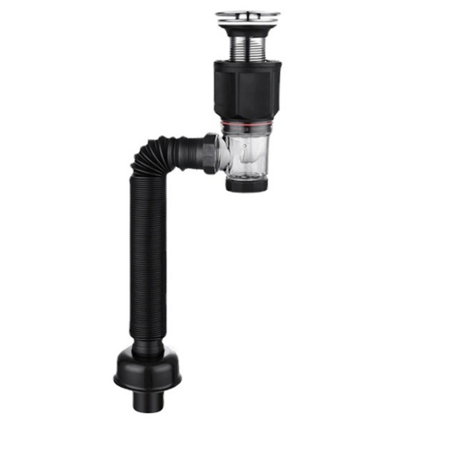 Bathroom Sink Drain Kit with Flexible Expandable P-Trap Sink 1