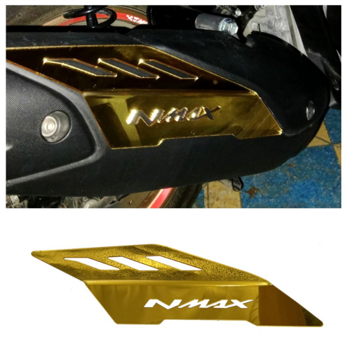 Motorrad Auspuff Abdeckung Dekoration für NMAX155 Gold 1