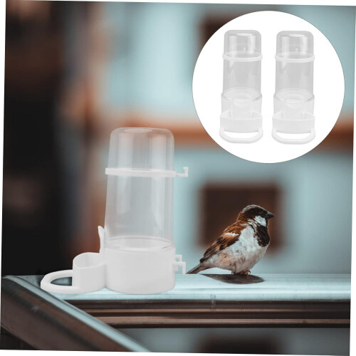 automatic poultry cage feeder plastic white 1