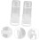 automatic poultry cage feeder plastic white 3