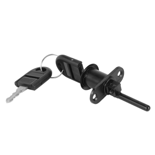Zinc Alloy Drawer Cupboard Locker Cam Lock with Keys, Black 2