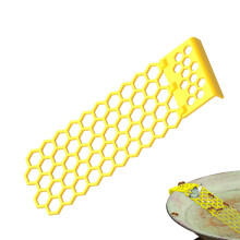 Bee Drinking Station, Floating, AntiDrop Folding, Yellow and White Honeycomb Design, 18 x 7 x 1.2 cm