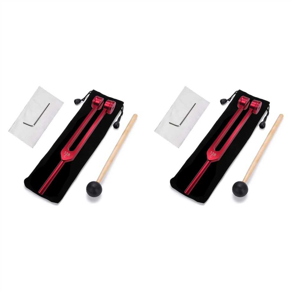 Umã¦Rket Red 128 Hz Tuning Fork Weighted Tuning Fork For Healing 128Hz