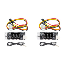 Módulo de redução de velocidade do controlador de temperatura do ventilador de 12 V e 4 fios