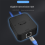 2 Port RJ45 LAN CAT6 Network Switch Selector 1000Mbps 5