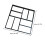 Concrete Plaster Shape 8 Grid Plastic Stepping Stone Lawn Stone for Garden 3