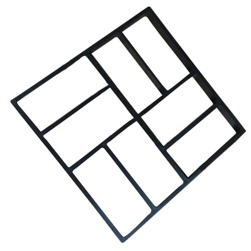Concrete Plaster Shape 8 Grid Plastic Stepping Stone Lawn Stone for Garden