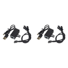 Regulador de ventilador PWM de 12 V e 4 pinos com cabo adaptador 1 para 2