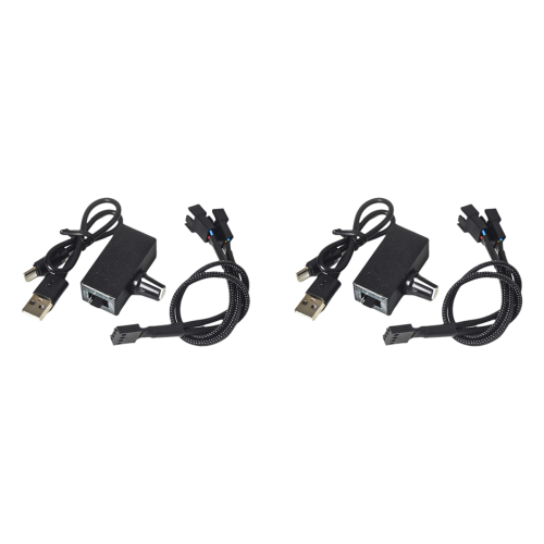 Ρυθμιστής ανεμιστήρα PWM 12V 4Pin με καλώδιο προσαρμογέα 1 προς 2