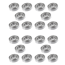 6002Z 15x32x9 mm blindado metal rodamientos de bolas 5 peças,Plateado