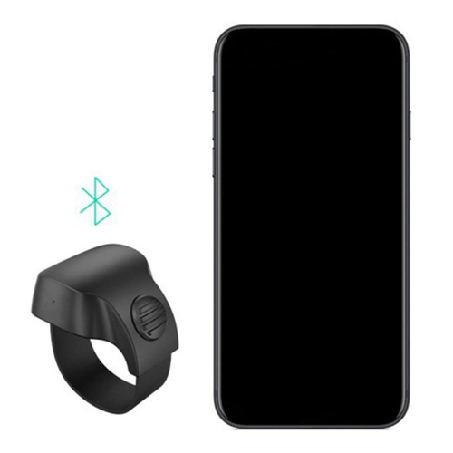 MiNi Bluetooth 5.1 Phone Selfie Shutter Remote Control Ring(Black) 1