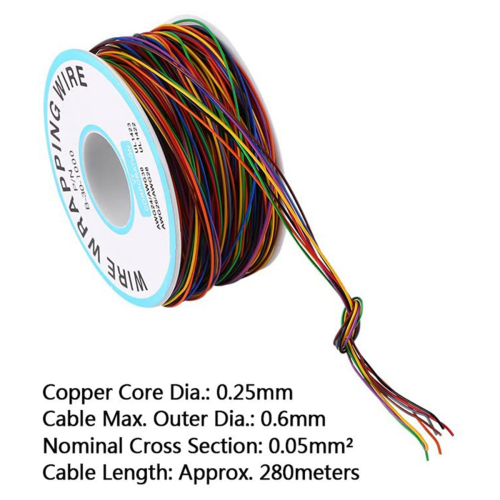 Tin Plated Copper Wire,8-Wire P B-30-1000 250M 30AWG Tinned Copper 1