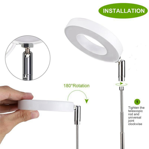 LED Plant Growth Lamp Ring Dimming Timing Adjustable White 2