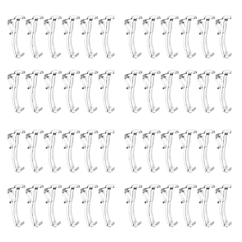 2,5 Zoll Volant-Clips Fensterrollo-Clips Aus Durchsichtigem Kunststoff (12 StüCk)-image