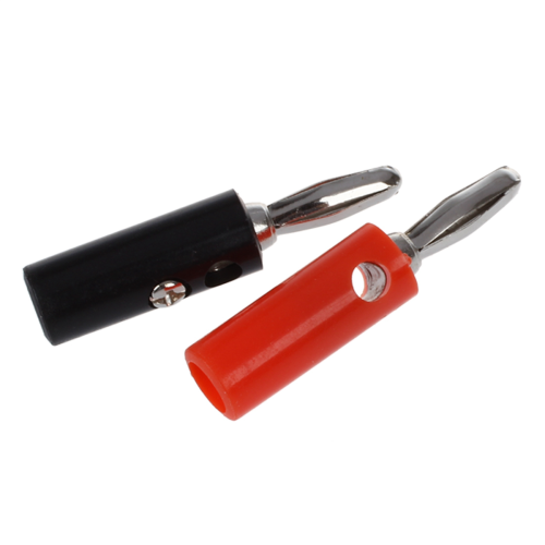 Connecteur audio banane plaqué argent, 20 pièces 2