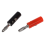 Connecteur audio banane plaqué argent, 20 pièces 2