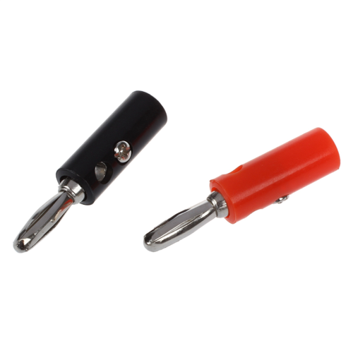 Connecteur audio banane plaqué argent, 20 pièces 1