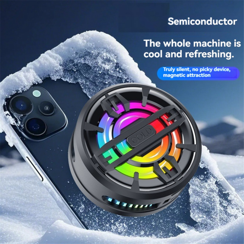 Magnetic Mobile Phone Radiator RGB Semiconductor Cooler White 1