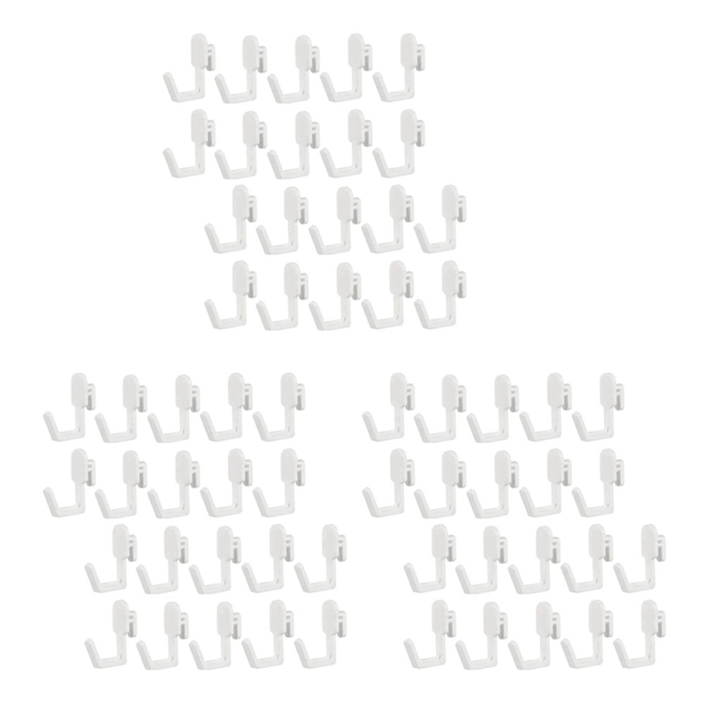 24Pcs Pegboard Hooks J Shape Pegboard Hook Peg Board Tool Parts-White 4712801409185