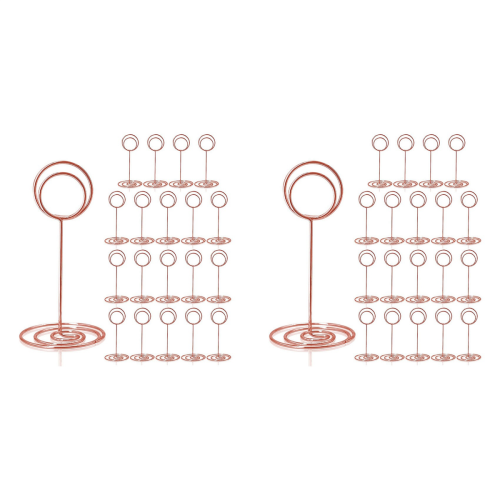 20 peças - Suporte para cartão de lugar de 3,35 polegadas, suporte para números de mesa para casamento C