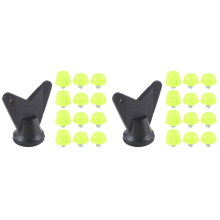 12 Stück Fußballschuh-Spikes M5 Gewindeschraube 7mm 10mm grün