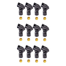 4 peças de suporte de clipe para microfone com adaptadores de 5/8 pol. para 3/8 pol.