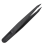 10 pinzette antistatiche con punta in plastica nera, lunghezza 12 cm 4