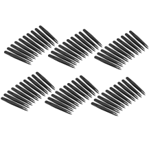 10 stuks zwarte antistatische pincetten met plastic punt, lengte 12 cm