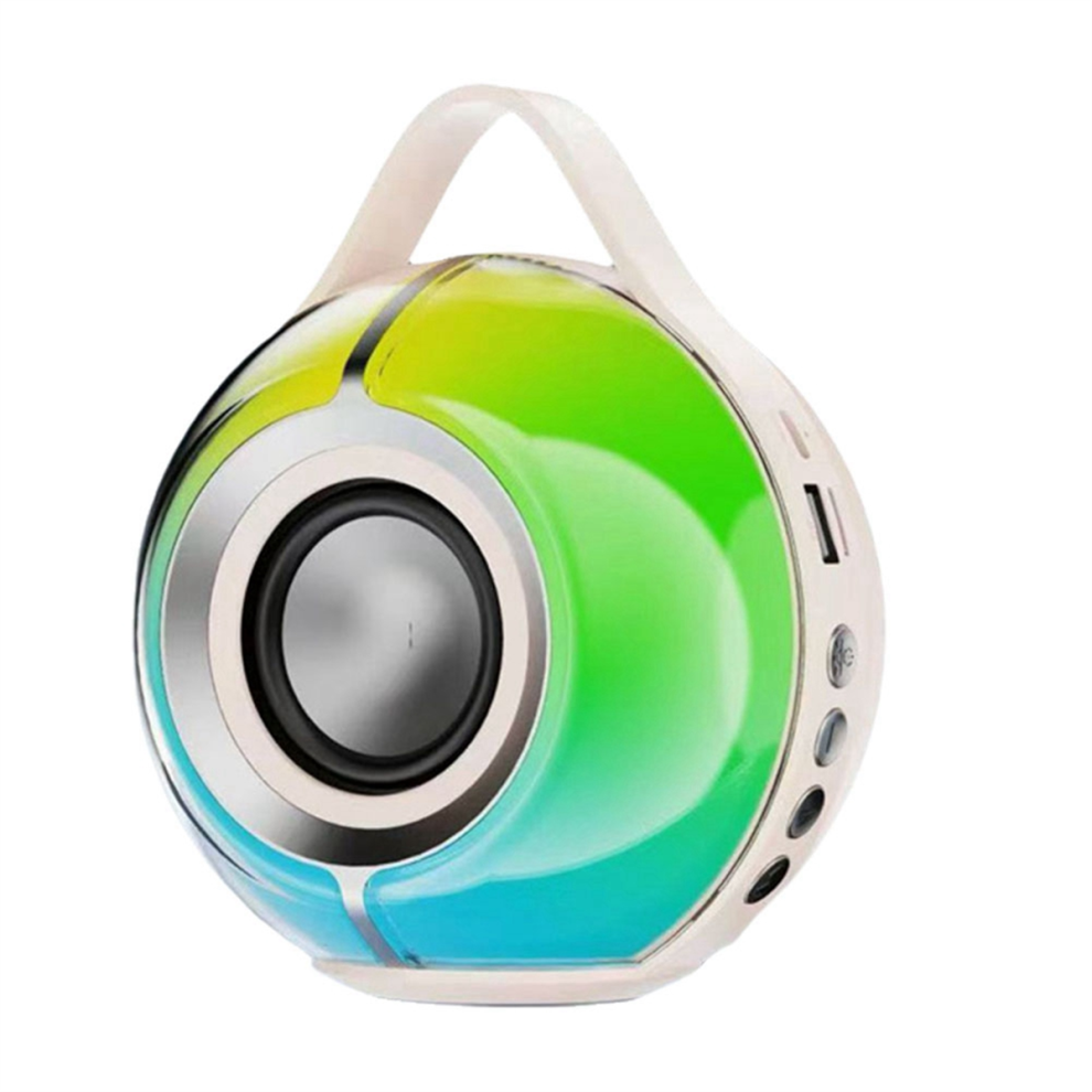 Rgb Bluetooth Speaker Wireless Heavy Bass Stereo White 4712801411690
