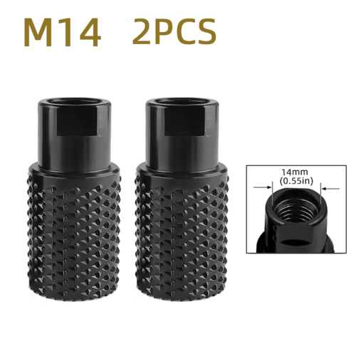 2pcs Angle Grinder Rotary Grinding Head Wood Hole Opener M14 2