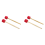 2 stuks basdrumstokken, schuimbasdrumhamers, basdrumstokken, rood 1