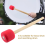 2 stuks basdrumstokken, schuimbasdrumhamers, basdrumstokken, rood 3